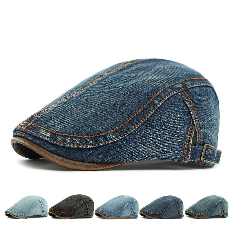2025 Four Seasons Cotton Solid sboy Caps Flat ed Cap Men and Women Painter Beret Hats 186260610