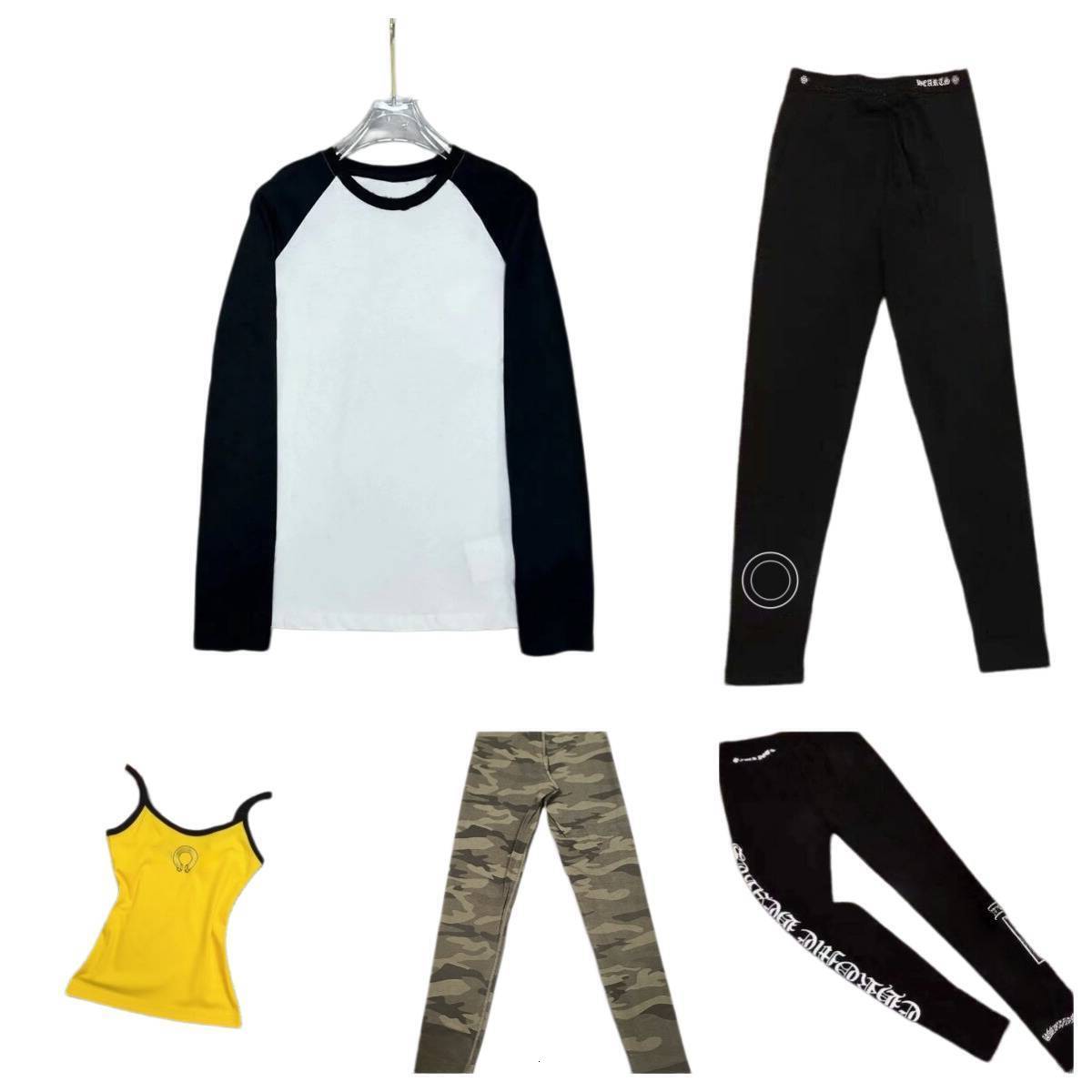 high quality chrome designer tight pants chrome leggings for men high quality hoodie Designer Tight Pants pure cotton chrome shirt women chrome shir