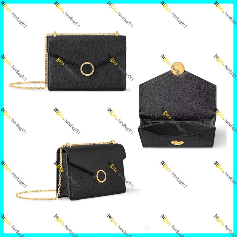 Designer Wallet On Chain Rosy Bag Luxury Shoulder Bag Black Embossed Real Leather Crossbody Bag Women Handbag 10A Top Quality M25814 M13569 M13570