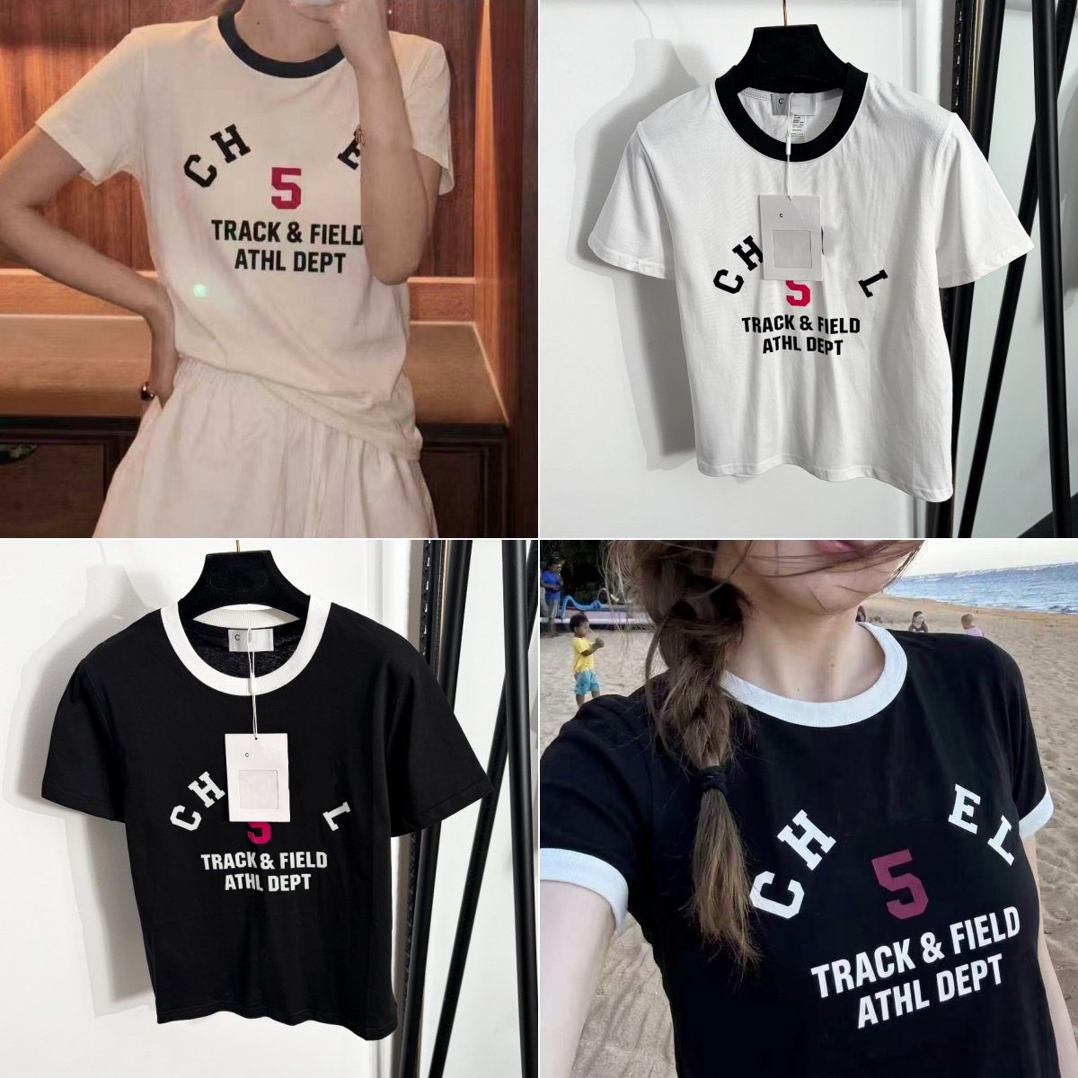 Hot Designer Casual Womens Crew Neck TShirts Cotton Vintage Breathable Shirts Trendy Summer Little Printed Ladies Top Short Sleeve Swearshirt Women