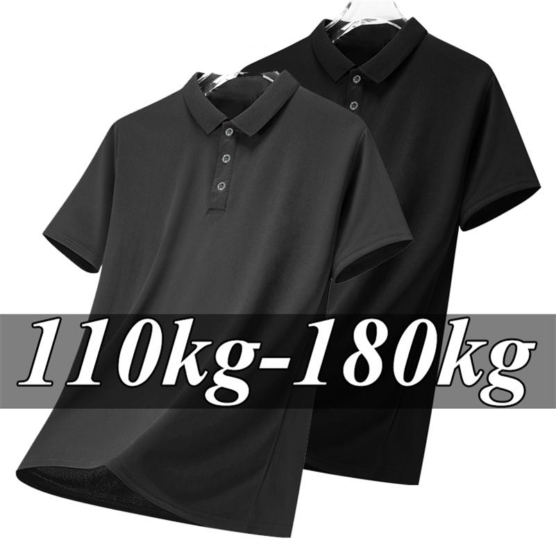 Men Plus Size Polo Shirt Oversized 6XL 7XL Summer Short Sleeve T Shirts Black Loose Male Shirt Men Clothing Ropa Para Hombre 260612
