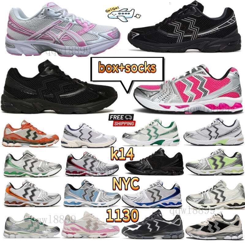 Avec Box Designer Chaussures de course Gel 1130 Baskets Hommes Femmes Rose Argent Gris Noir Tech Nyc Arctic Sky Bleu Métallisé Oatmeal Pure Silve