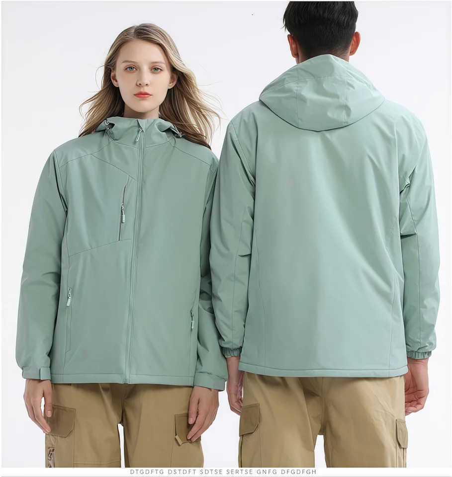 Thick Polar fleece Coat Winter Mens and Womens Warm Jacket Outdoor Windproof Hiking Mountaineering Waterproof 260611