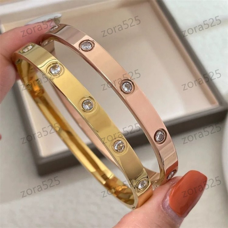 jewerly bracelet chain charms chains charm moissanite jewelry Wholesale Designer Bracelet Fashion brand Jewelry Bangle 18k Rose Gold Sier Titanium S