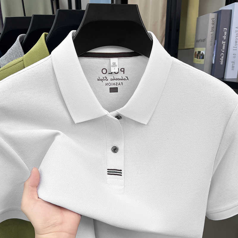 sleeve 100 cotton short mens shirt brand fashion new simple embroidery summer breathable business casual T-shirt M260612