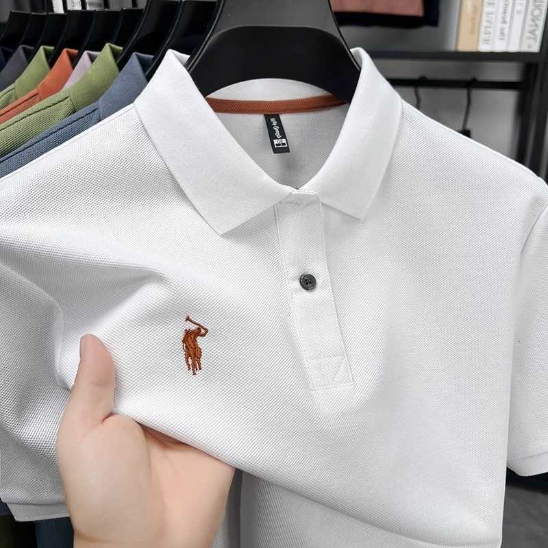 cotton mens short sLeeve 100pure shirt summer hot selling fashion brand horse embroidery classic casual T-shirt M260612