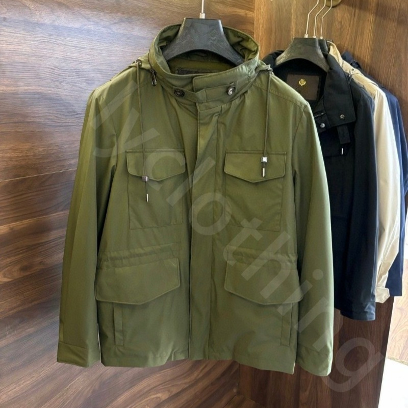 Quiet Luxury Designer Mens Jackets Winter Multi-pocket Windbreaker Jacket Windproof Hunting Hooded Coat L1289