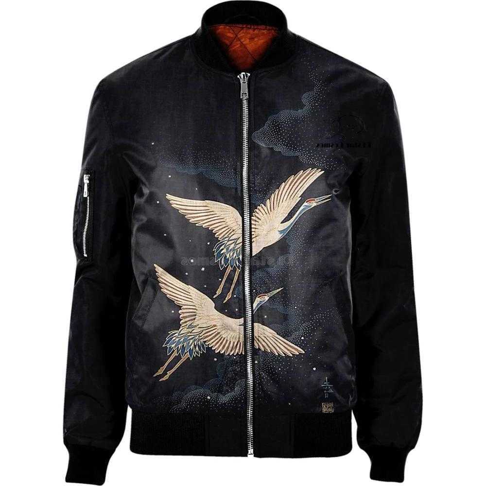 China Red-crowned crane art 3D Mens bomber jackets Hoodie Men Women New Fashion Zipper Hooded Long Slve Pullover Style Q260612