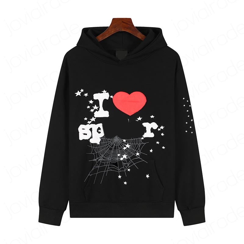 5A Felpa con cappuccio Spider nuova Felpa con cappuccio Web da uomo per uomo Young Thug Spider Felpe con cappuccio Felpa con cappuccio da donna grig
