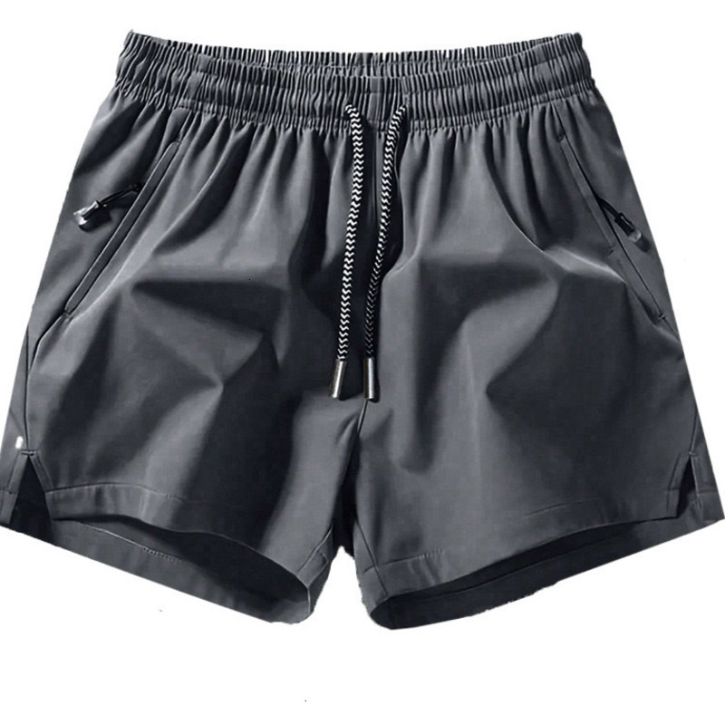 Designer Shorts For Men Ice Silk Quick Dry Breathable Loose Sports Shorts Basketball Training Casual Zipper Pocket