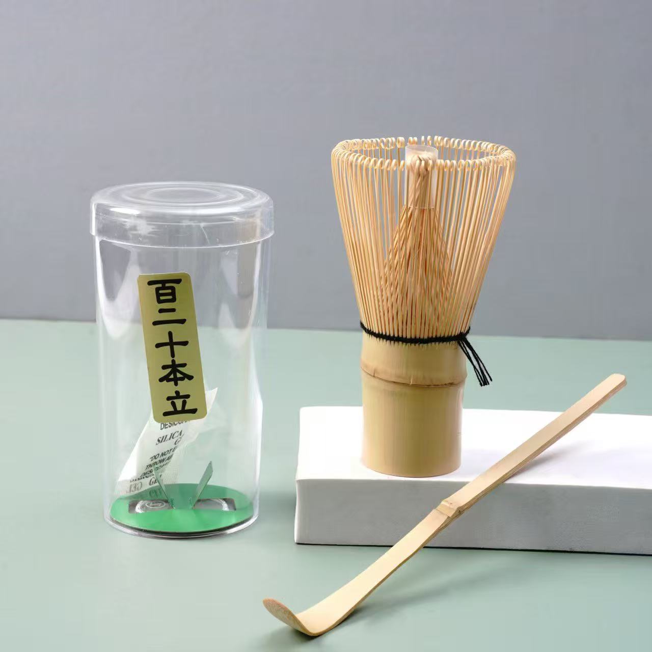 Ensemble de fouets à matcha japonais traditionnels – 4 styles Chasen (Nodate, Jusui, 120-Tine, Kazeho) avec cuillère en bambou Chashaku pour usag