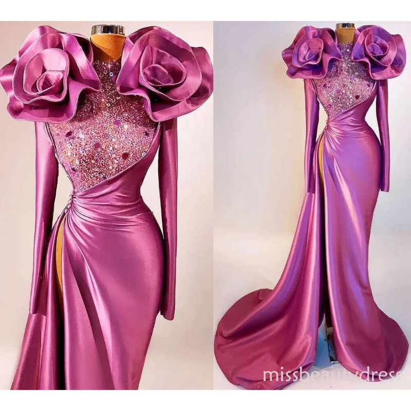 Luxury 2026 Mermaid Prom Dress Crystals Sequined Evening Formal Party Reception Gowns Special Occasion Dresses Customized