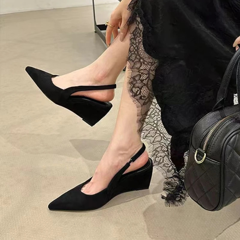 Summer Womens Shoes Casual Wedge Heel Platform Sandals Sexy Leopard Print Open Toe Buckle Womens High Heels 260623
