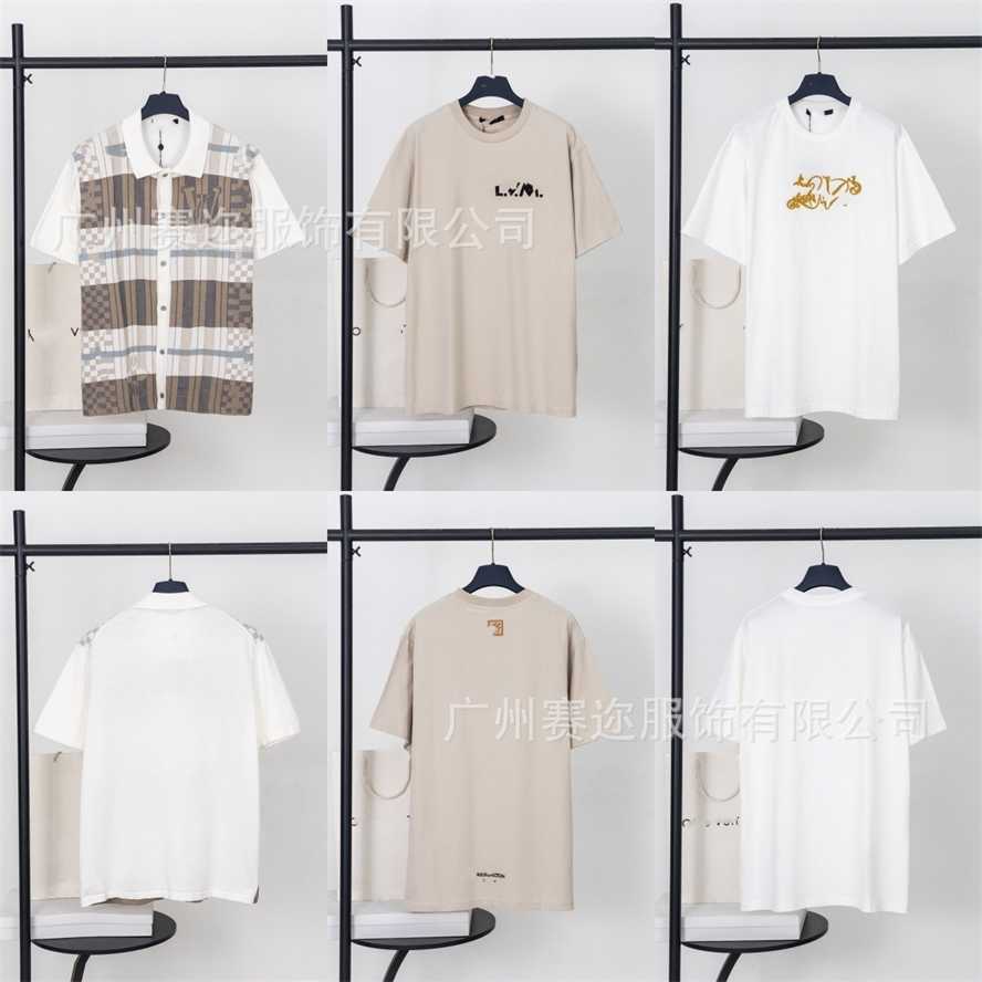 Top-quality trendy new plaid jacquard knit short-sleeve shirt same style as worn by male and female celebrities{category}{category}PNT9