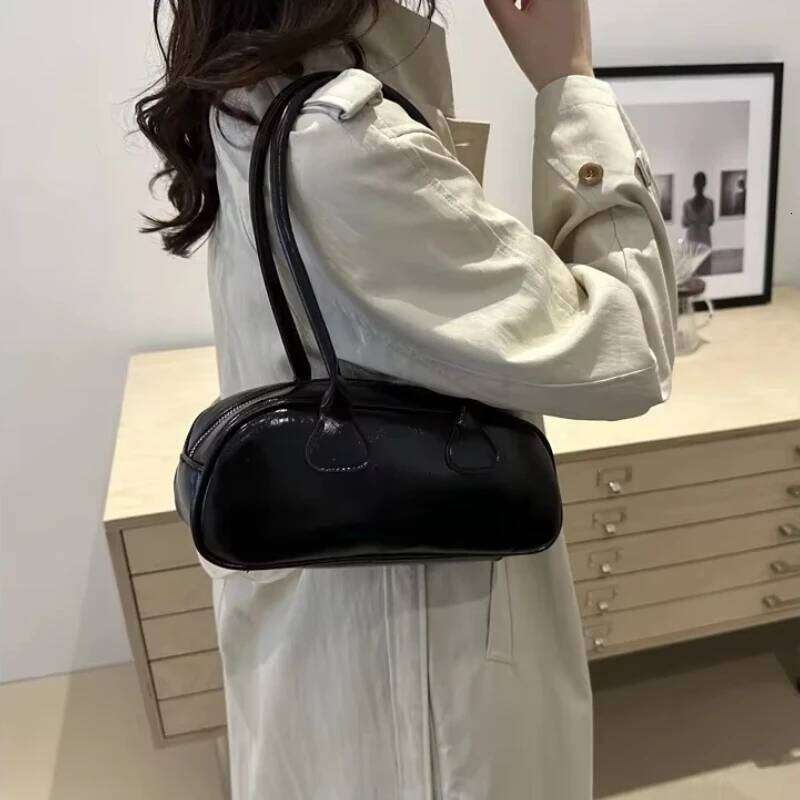 Advanced Sense Retro Pu Zipper Ladies Shoulder Trend 2025 Light Luxury Hot Sale Tote Bags for Women New Bolsas Femininas