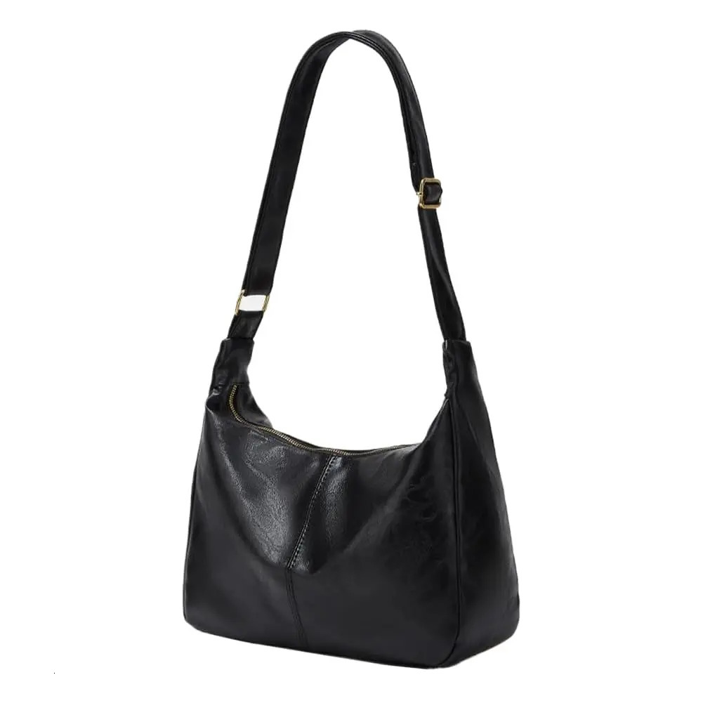 Hobo Shoulder Bags for Women Ultra Soft Foldable Vegan Leather Shoulder Handbag Stylish Slouchy Tote Purses Casual Tote 260610