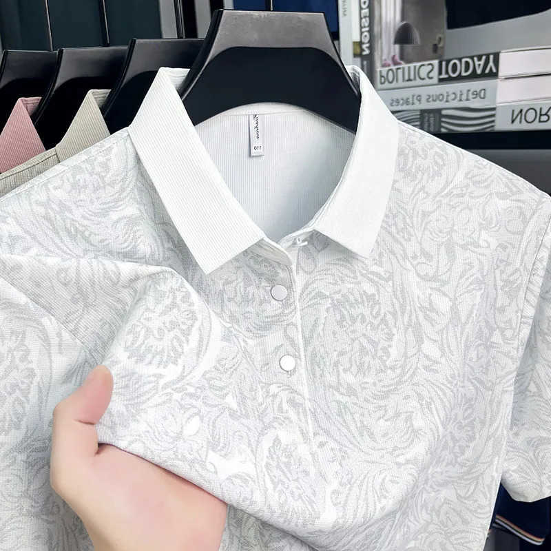 Mens Business Casual Short New Sleeved Shirt Solid Color Shirt Fashionable Breathable Comfortable Versatile Top M260612