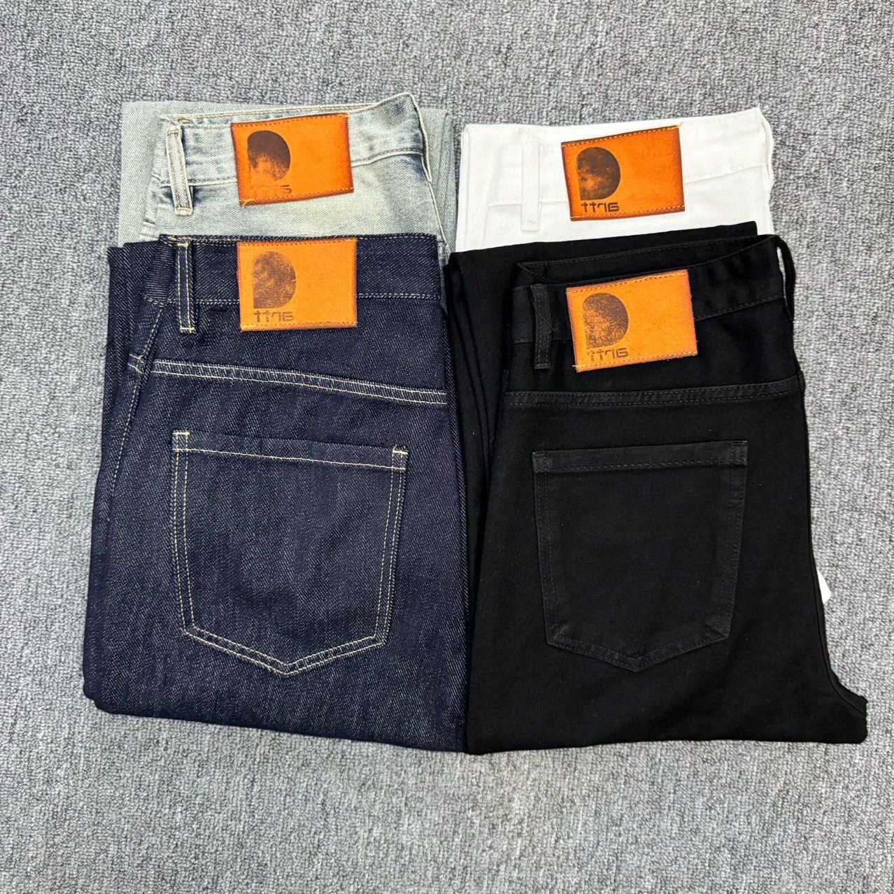 Mens Designer Jeans High Street Spring Summer Japanese Minimalist Washed Straight Fit Casual Denim Jeans Trend Y2K Jeans Q260612