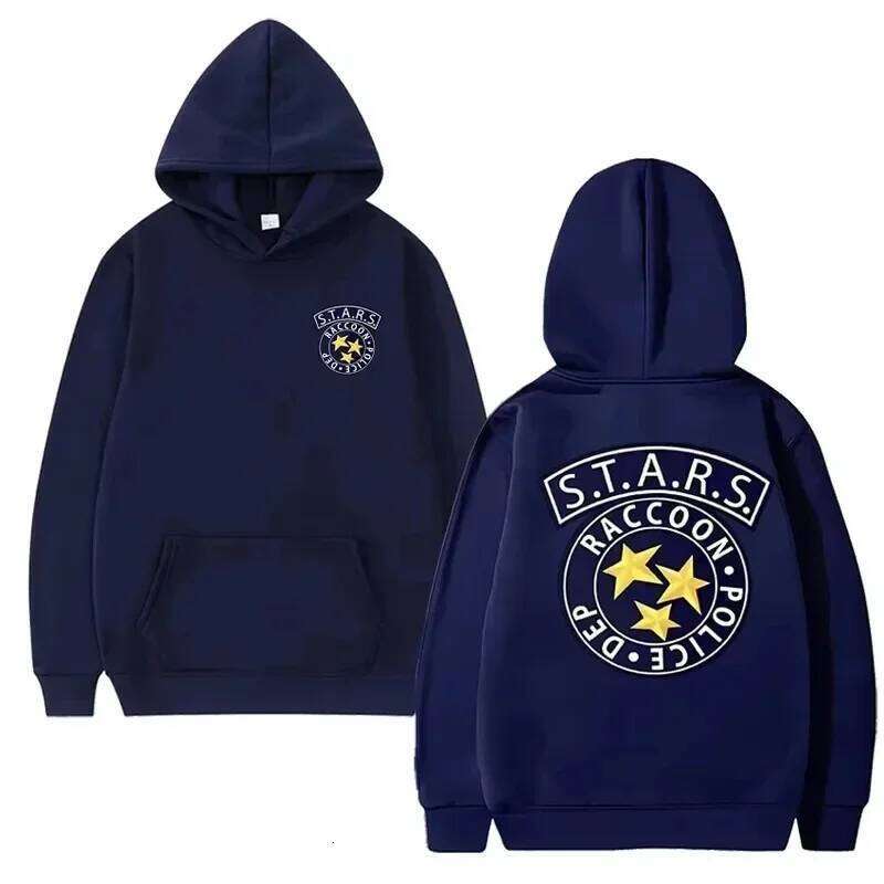 Felpa con cappuccio modello Resident Evil STARS in edizione limitata per uomo e donna Harajuku moda sportiva pullover casual a maniche lunghe 26L061