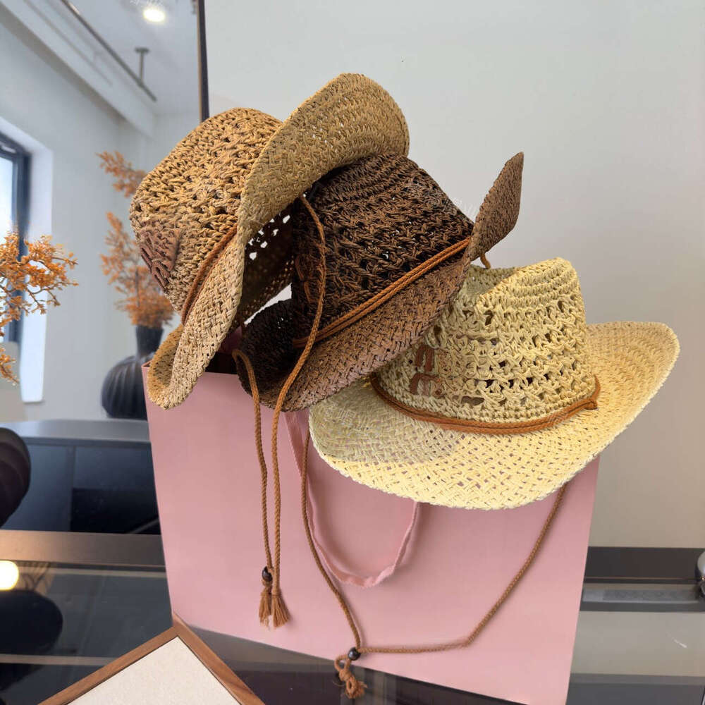 Summer Hot Girl INS Style Bohemian Cowboy Beach Straw Hat