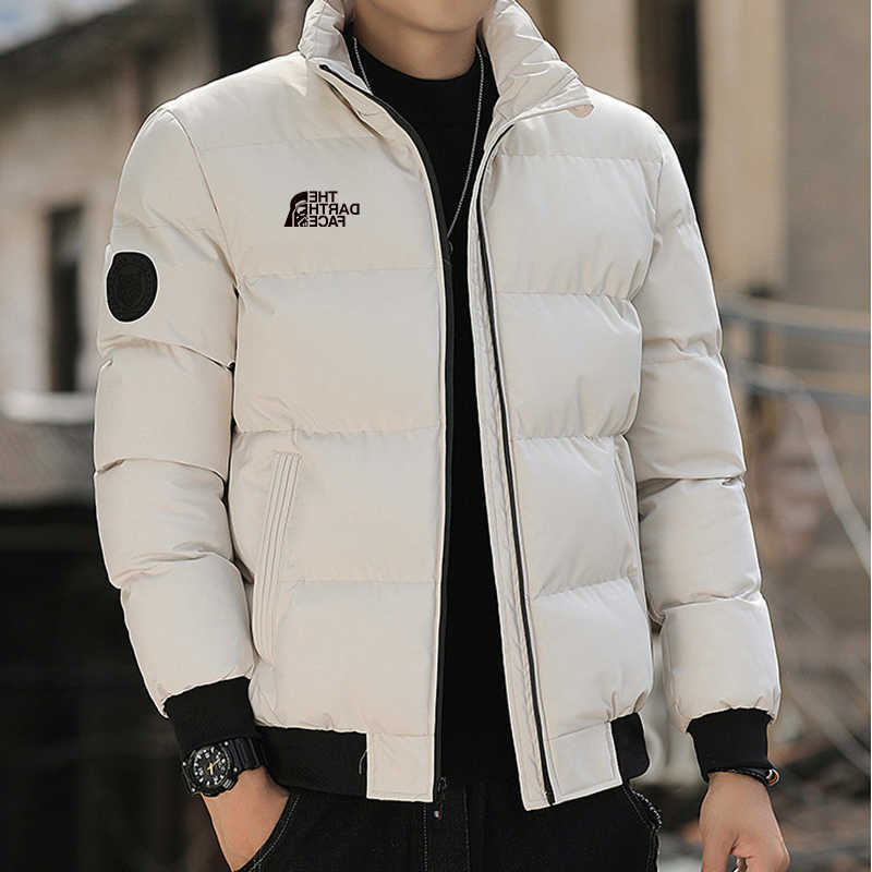 2024 Autumn and winter mens stand up collar zipper closure warm jacket fashionable outdoor windproof cotton XS-4XL Q260612