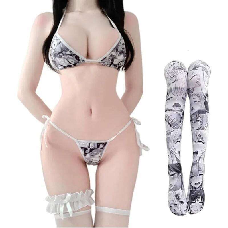 Cosplay bikini sexy per donna Mini micro costume da bagno vestito da marinaio lingerie costume cosplay tuta costumi da bagno cattivo giapponese A