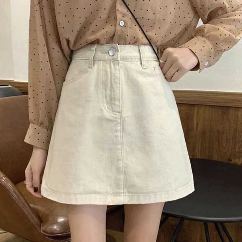 Sale Summer Lady Classic Hot Fashion Denim Skirts High Waist Thin A-line Skirts Female Korean Casual Solid Jeans Dress M260612