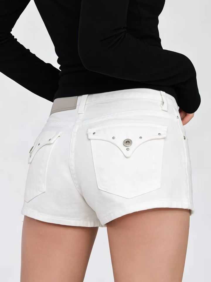 Harajuku Casual Y2K Womens White High Street American Aesthetic Summer Vintage Denim Shorts Clothing Short Pants Clothing 2026 M260612