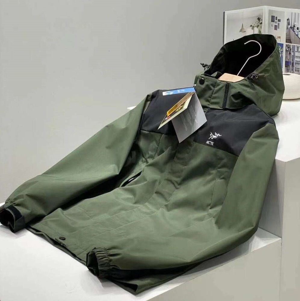 ARCS Designer Jacket Mens Puff Windbreak Waterproof Jackets Lightweight Raincoat Puffer Hooded Outdoor Hiking Clothes fjqx