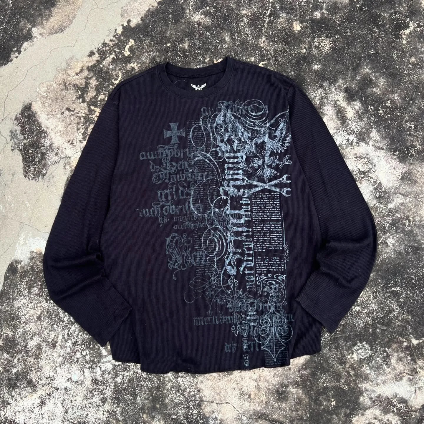Gothic Southpole Long Sleeve Man Retro Fashion American Skull Print Oversize T-shirt Autumn Sun Proof Tops 260612