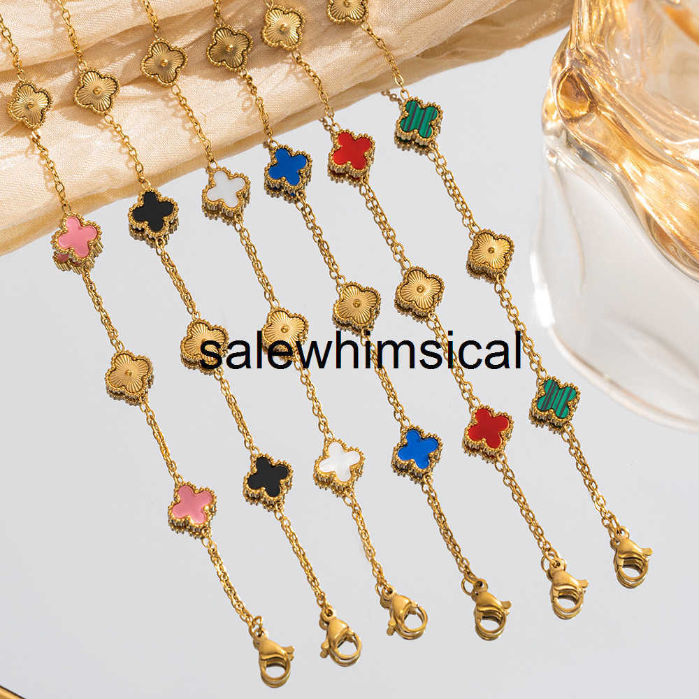 Designer Charm Bracelet Four-leaf Clover Bracelet Light Luxury High-end Niche Minimalist Jewelry Accessories Womens Hand Jewelry JLXE