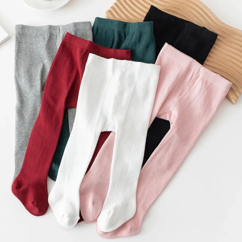 Baby Girls Pantyhose born Elastic Waist Solid Color Stockings Slim Fit Socks Tights for Casual Daily 260612