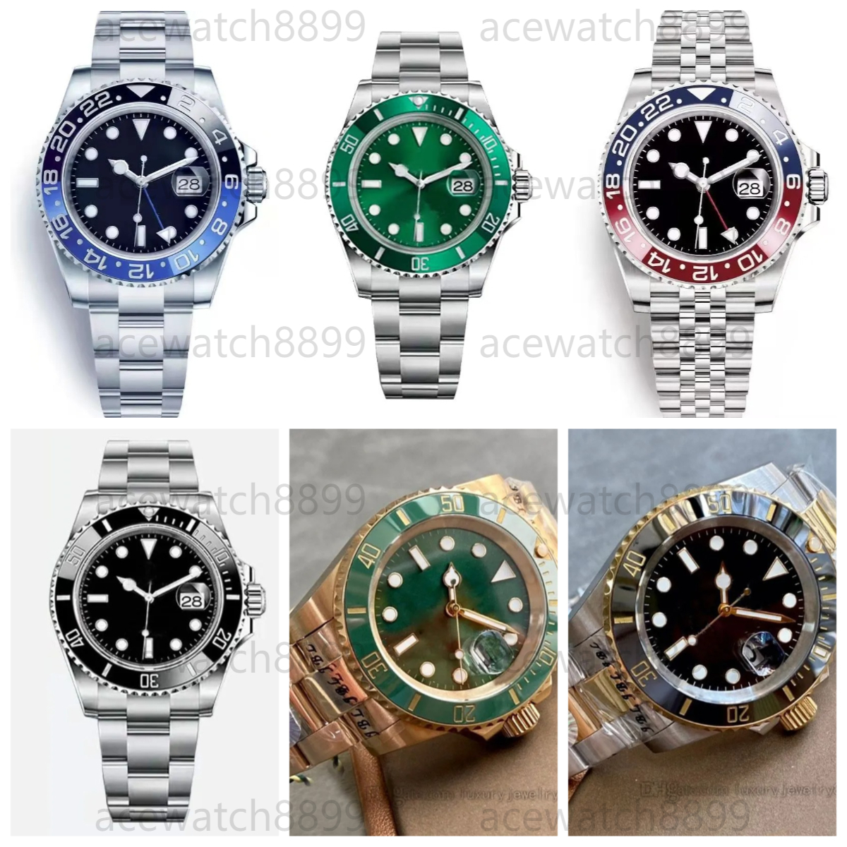 Luxury Ceramic Bezel Mens GMT Watches Designer Men Watch utomatic Mechanical 2813 Movement Luminous Sapphire Waterproof Designers Wristwatches montr