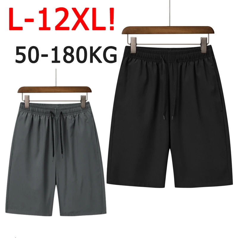 Mens Shorts Plus Size 50-180kg 10XL 11XL 12XL Breathable Comfort Short Pants Summer Male Oversize Trouser Big Size Men Clothing 260612