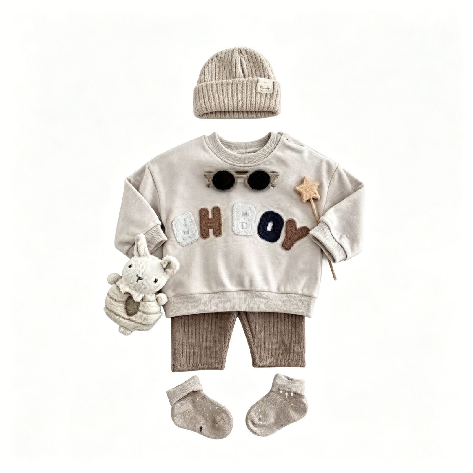 2026 New Born perfume Baby Boy Girl Clothes Set Letter cologne Pattern Long Sleeves Toppants 2Pcs Costume Leisure Sport Spring Autumn Kids Cologne S