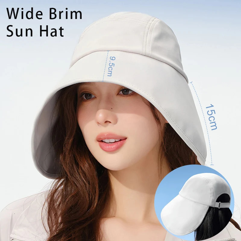 Spring Summer Womens Cooling Sun Visor Outdoor Fashion Wide Brim Casual Cap Featherlight Beach Sun Hat 260611