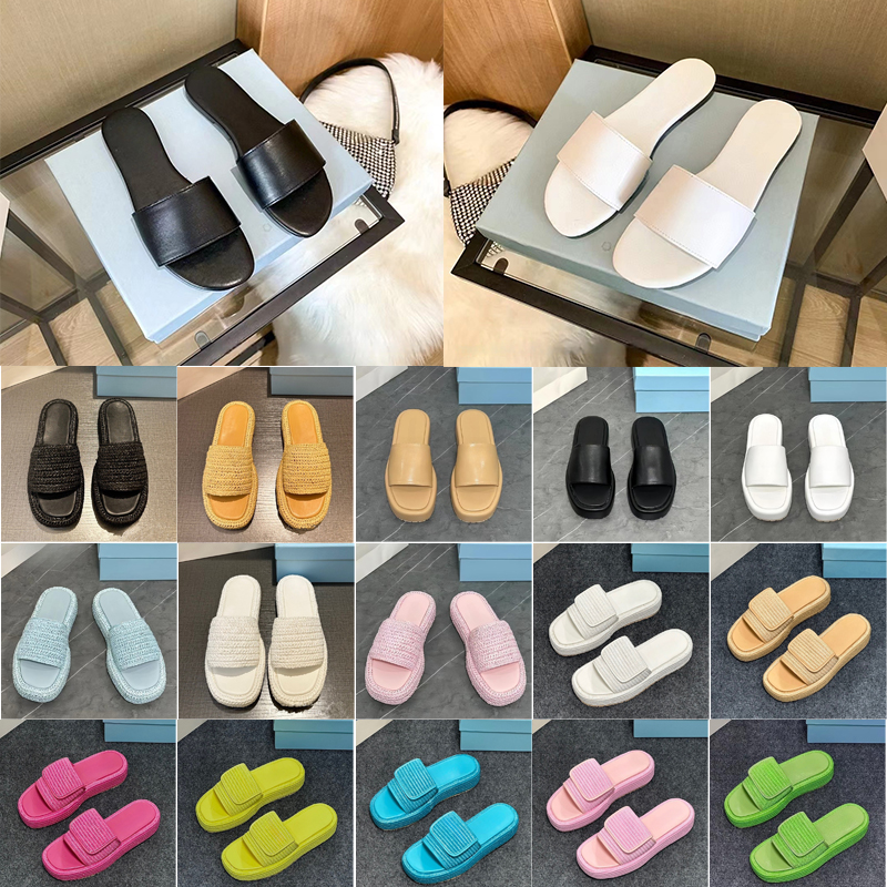 Free shipping Designer Sandals Gold Slip Black Brown Pool Slippers Slides Women's Casual Sandals Platform Flatform Slipper 35-42