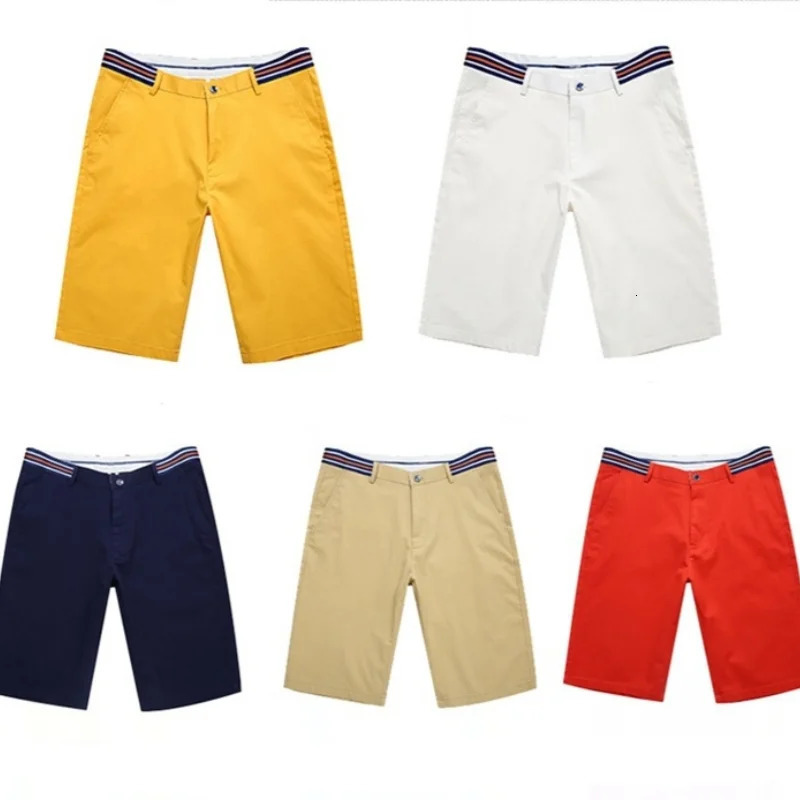 Mens shorts summer casual loose pants cropped Korean style trendy solid color beach sports mens c 260611