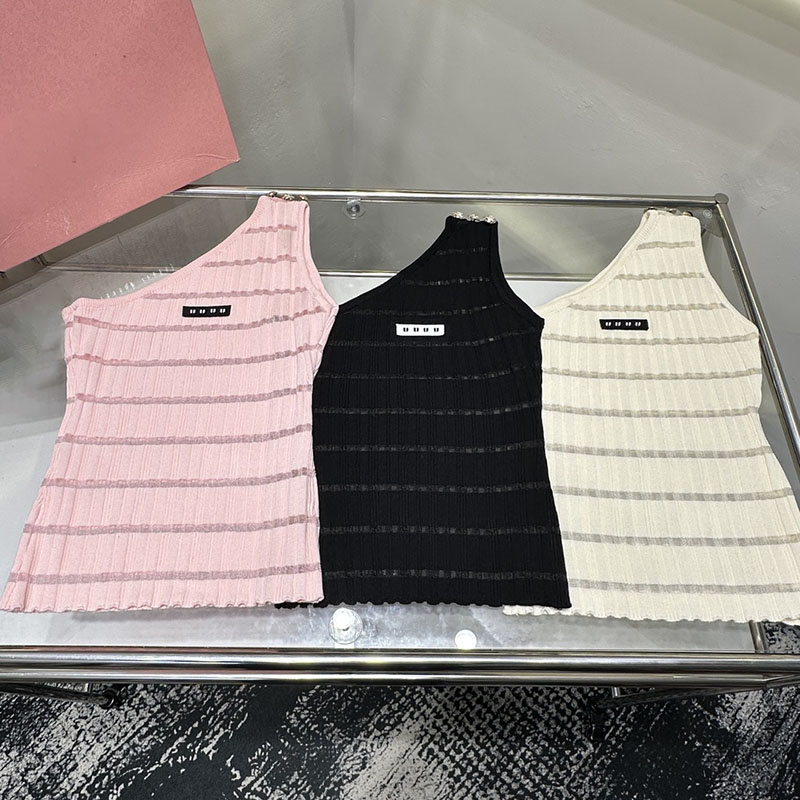 Chic Woman Y2K Tank Top Sexy Girlish One Shoulder Slim Fit Vest Summer Date Vacation Party Outfits