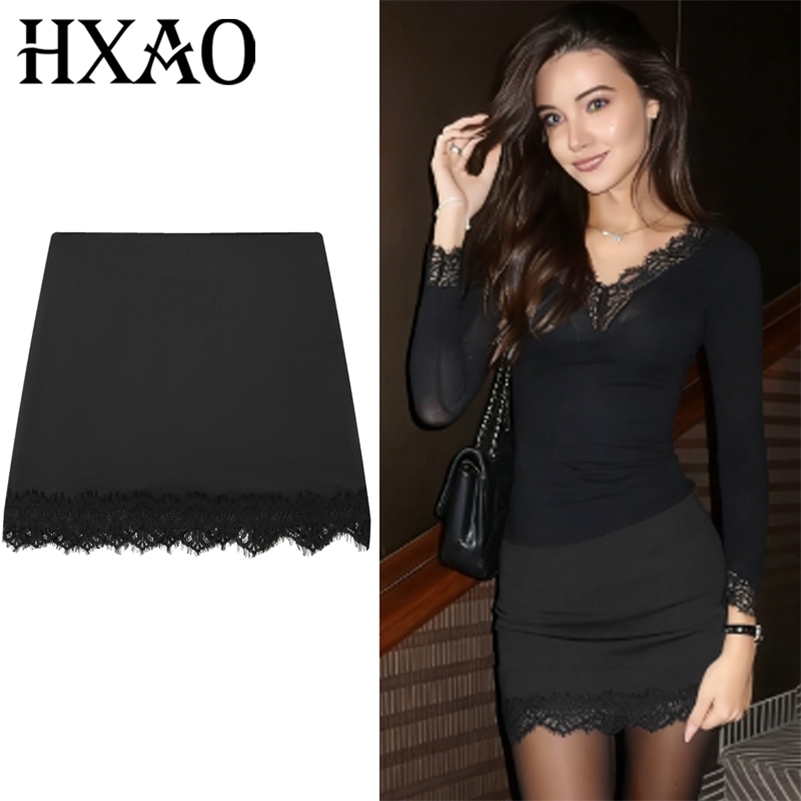 HXAO Satin Lace Skirt Shorts Womens Skirt Sexy Mini High-Waist Culottes Elegant Pencil Skirt Pant Ladies Fashion Party Culottes 260608ww