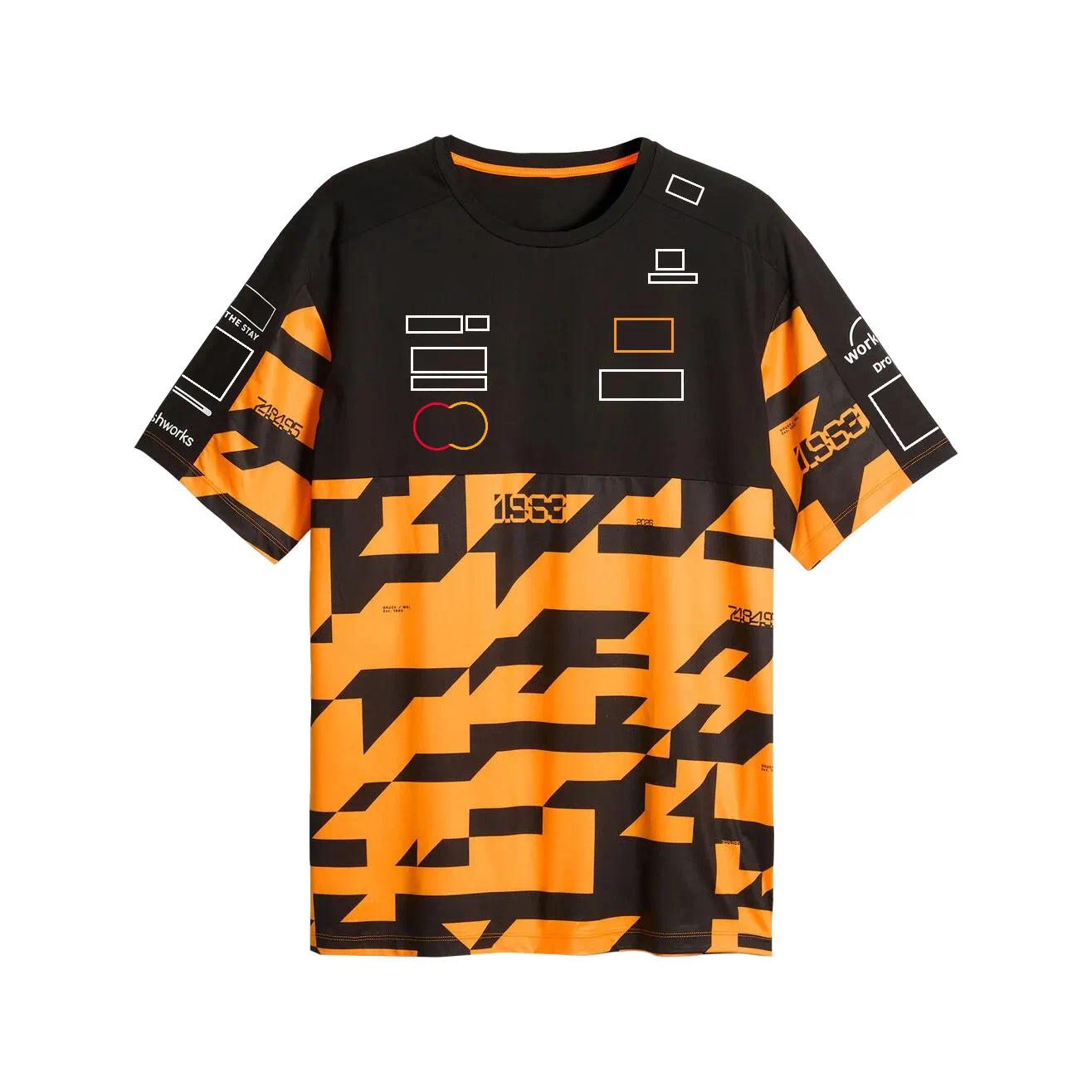 2026 Polo de carreras de Fórmula Uno - Camiseta del equipo de carreras F1 - Manga corta Racing Series - Camiseta con logotipo de marca deportiva - M