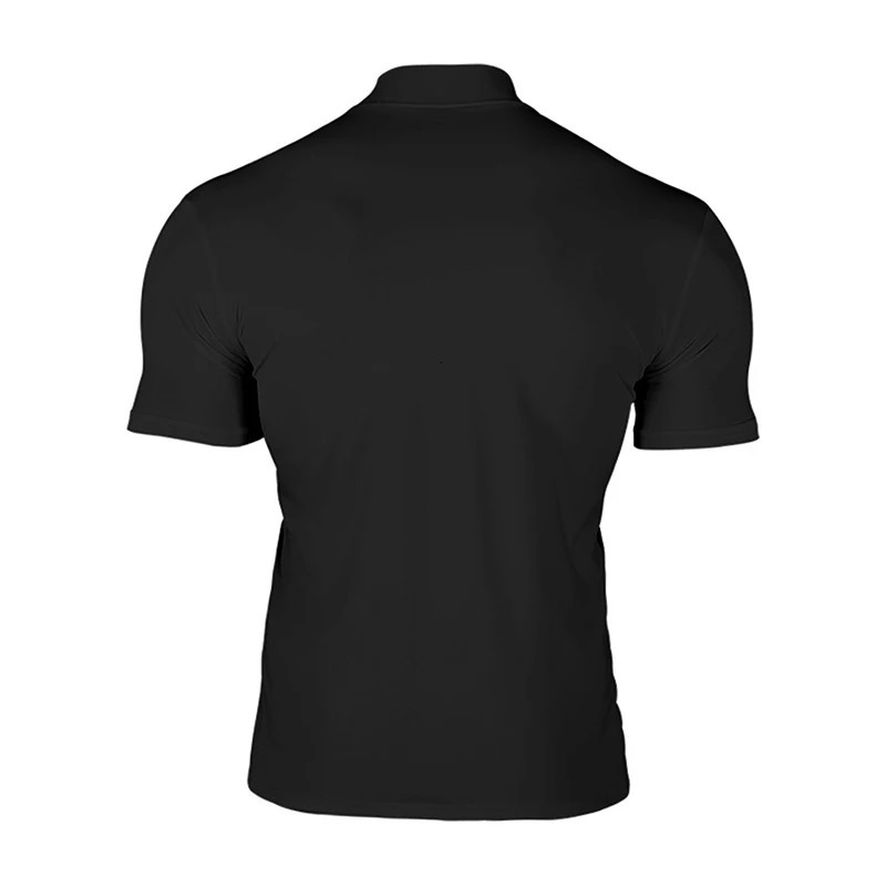 Men s Casual Short Sleeve TShirt Fit Solid Color High Neck Summer Top Basic Tee Simple Style Comfortable Wear 260612