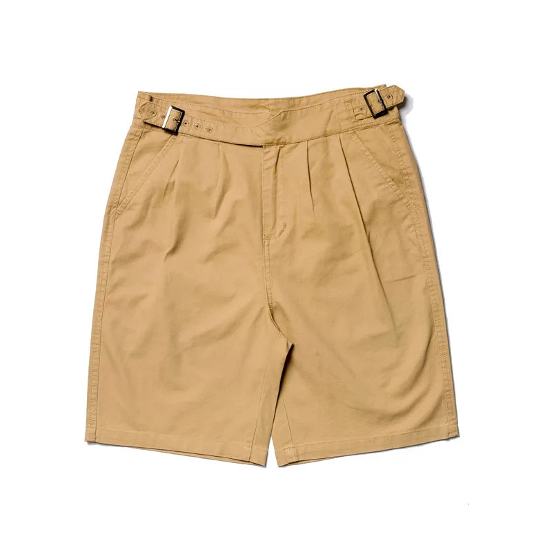 2025 100cotton Vintage Khaki Green UK Military Army Gurkha Shorts Summer Plain Streetwear Cargo Short Pants Unisex Hiking 260605