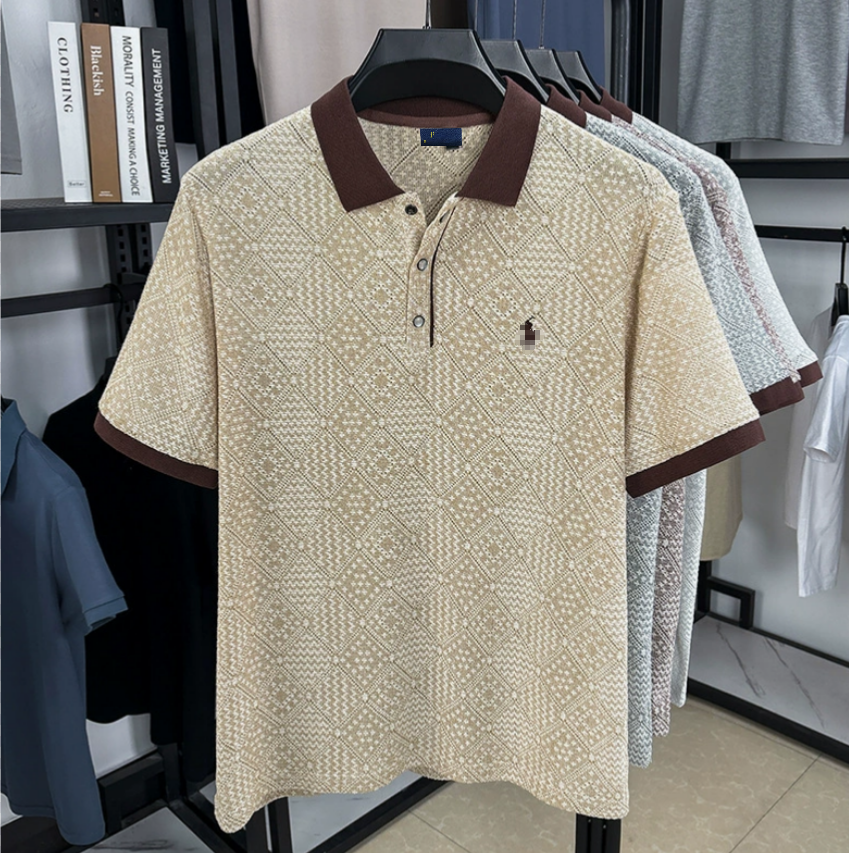 Shirt Fashion Casual Sport Designer Pattern Embroidery Tee Tops Mens Tracksuit Women Golf Clothes Solid Simple Style Polo T Shirts