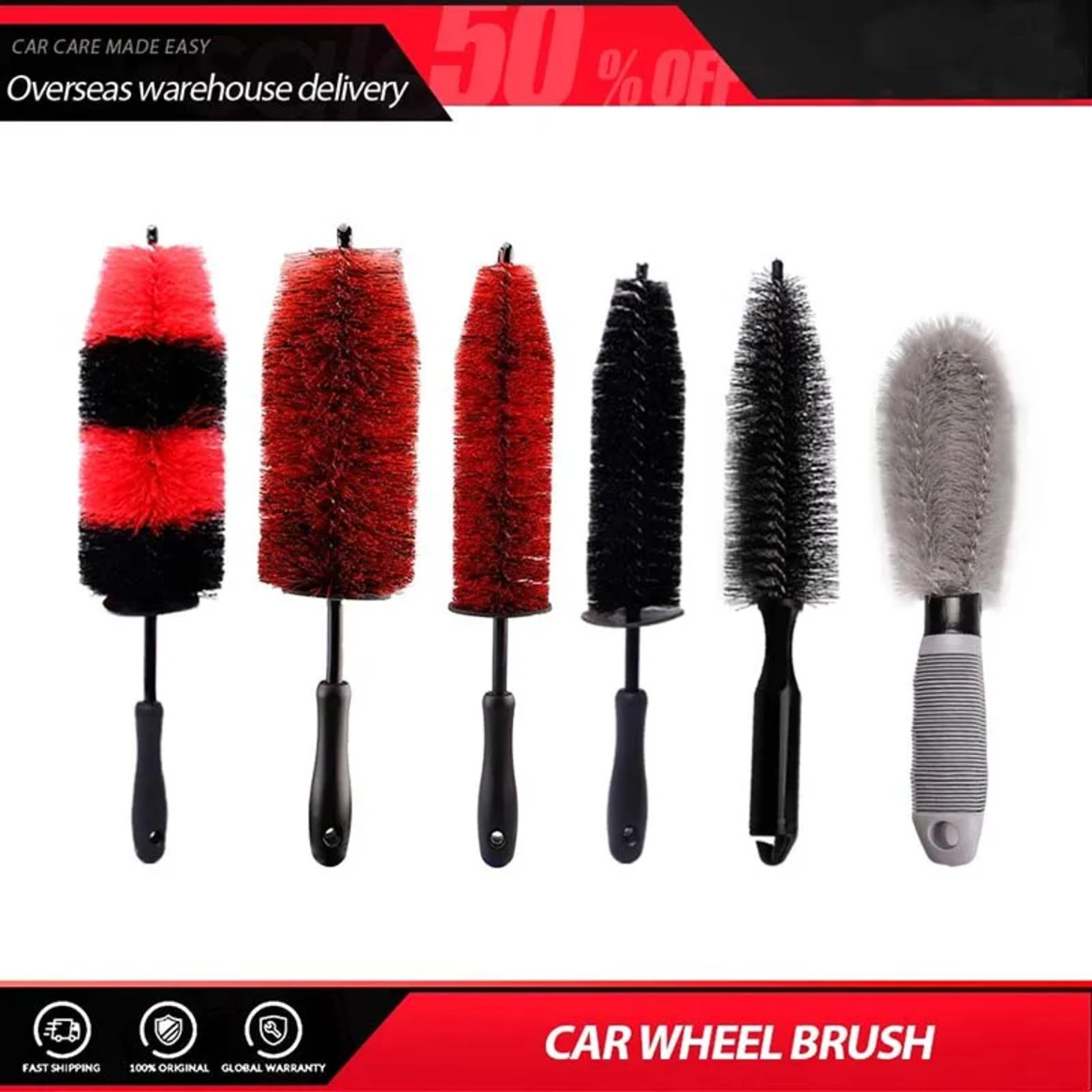 Car Polisher Wheel Cleaning Brush Tools Tire Dusty Cleaner Brushes For Car Motorcycle Truck Racing Wheels Hubs Tyre Rims Cleans Hand Tool Detail Too