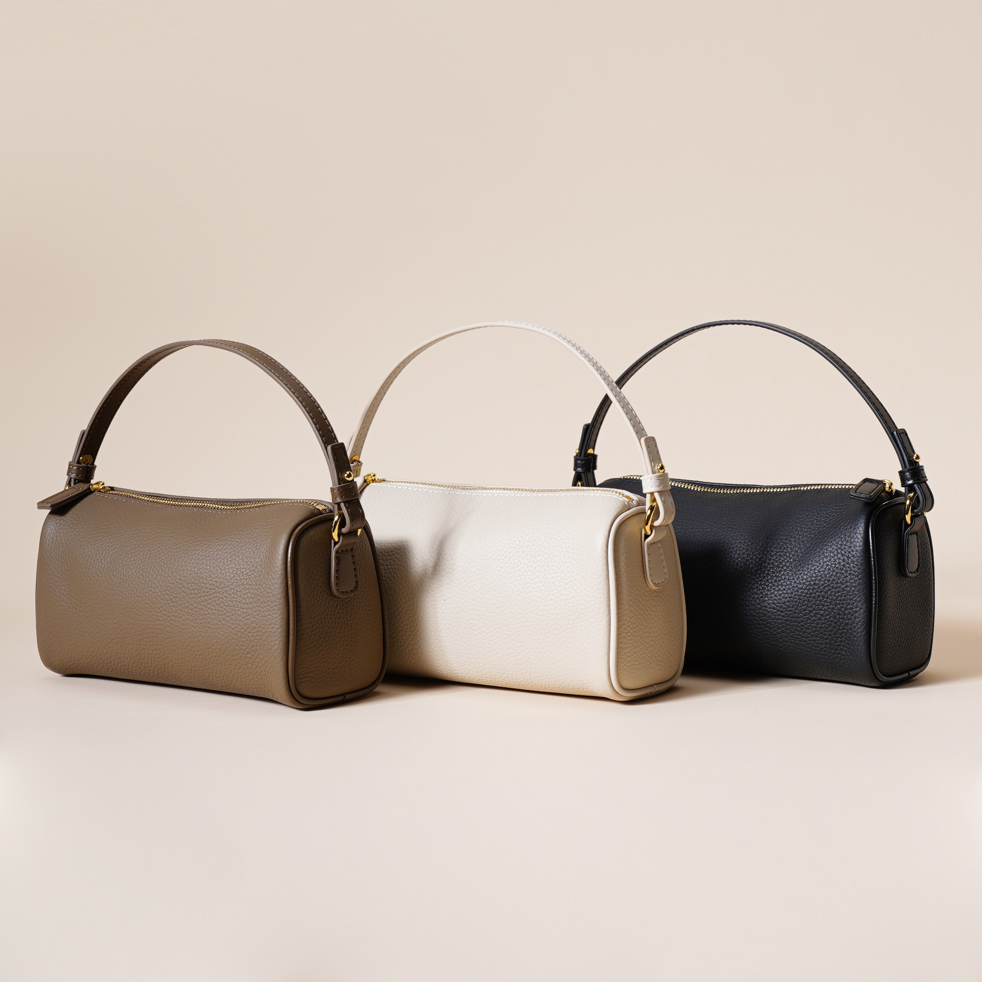 Best seller Top Layer Cowhide High-End Genuine Leather Women's Simple Texture Underarm New Fashion Versatile Handbag Crossbody Bag
