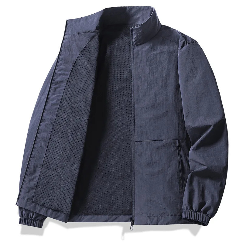 Summer Men Breathable and Windproof Quick Drying Jackets Outdoor Thin Lightweight Casual Coats Male Loose 5X 260611