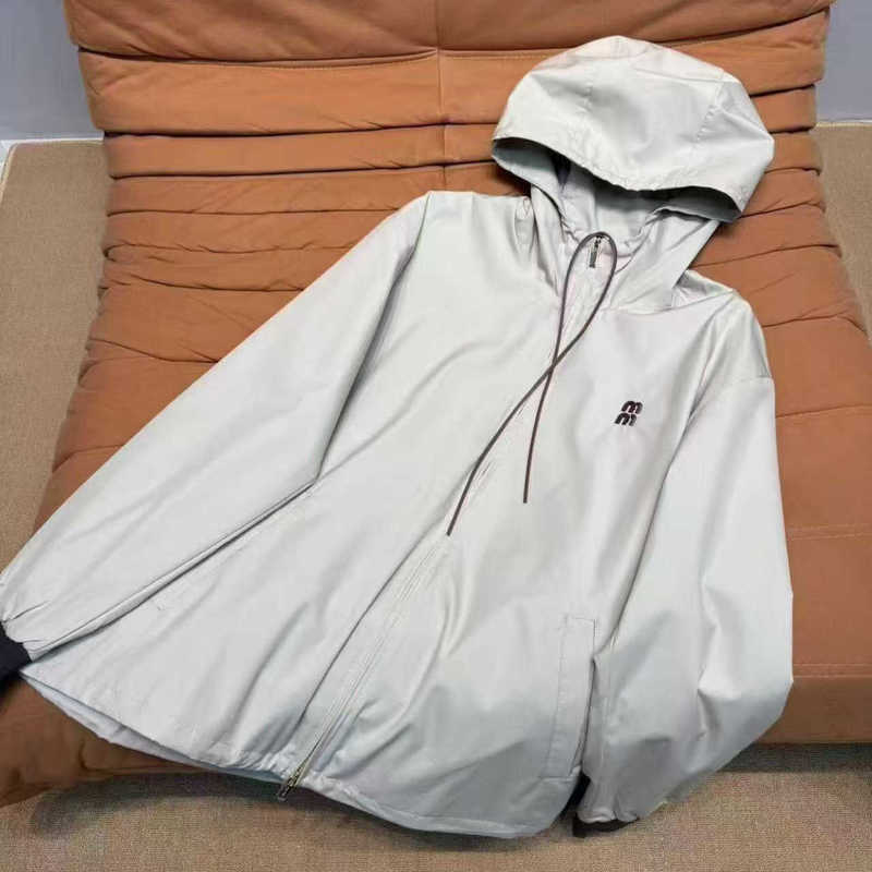 Designer Women's Jackets woman Clothing 26M Summer New Casual Loose Breathable Versatile Slimming Drawstring Hooded Sun Protection Jacket