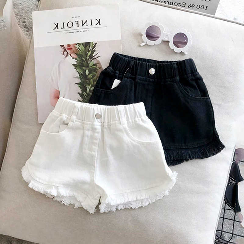 Summer Girls 2026 Denim Shorts 1-7Y Kids Short Jeans Solid Color Fashion Comfotable Clothing with Korean Style Pants M260612