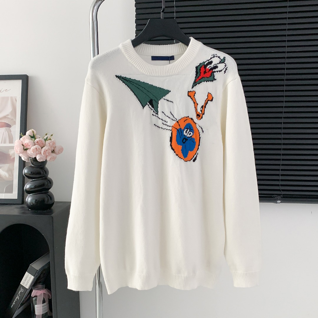Luxury Fashion designer sweaters for men fashion long sleeve embroidery couple sweaters autumn loose High quality pullover sweaters clothing size:S-